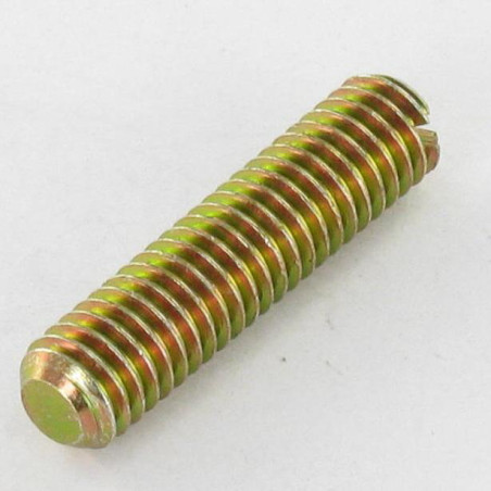 1 x Vite Per Metalli Senza Testa Con Intaglio M10X40 Punta Piatta Bicromato