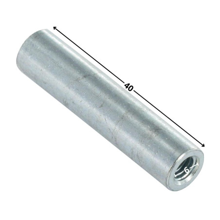 1 x Giunti Cilindrica M6X40 Diametro Esterno 10 Zincate
