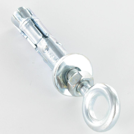 1 x Tassello Ancoraggio Con Golfare A Vite M12 20X80 Zincate