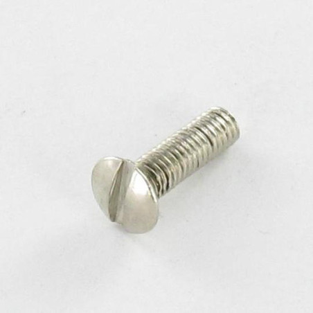 1 x Vite Per Metalli Ottone Nichelato Testa Forata Bombata Con Intaglio M3X10 microviti