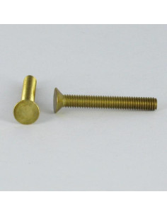 Vite Per Metalli Ottone Testa Forata Senza Intaglio M4X60