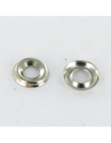 1 x CIOTOLA Da Vite Ottone Nichelato M3