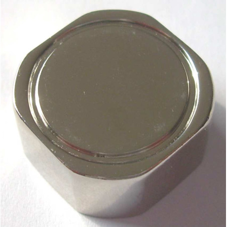 1 x Fissaggio Specchio Ottone Nichelato E Flangia 22X22