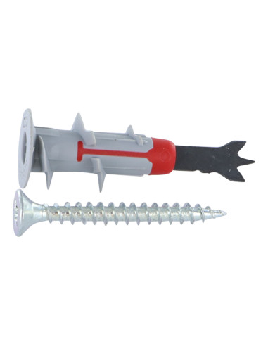 1 x Tassello DOPPIA LAMA Fischer Con Vite 4,5X40