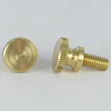 1 x Vite Per Metalli Ottone Testa Cilindrica Zigrinata M3X8 microviti