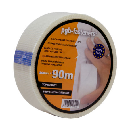 1 x Nastro adesivo in fibra per cartongesso 50 mm Lunghezza 90 METRI