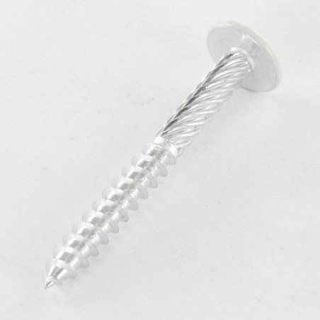1 x Vite Floreale Testa Poelier Larga Pozi PZ5 5X45 Alluminio Ral9010 Bianco Puro