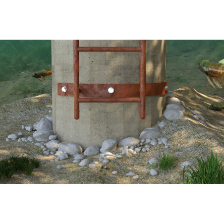 1 x Barra Filettata Fischer RGM con FOCA M10X350 Zincate