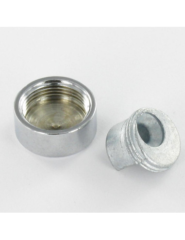 1 x Fissaggio con Specchio Ottone Cromato 20