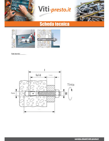 1 x Fischer Ancoraggio Fischer Fbn II 8X91...
