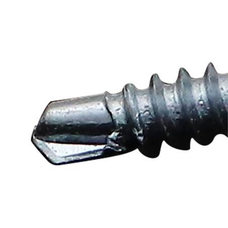 1 x Vite Autoperforante Testa Poelier Larga Phillips Dentellato 4,2 x 16 Zincate RAL 9016