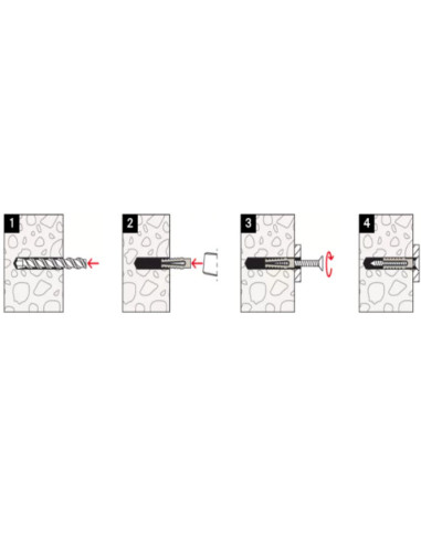 1 x Tassello METALLO FM-MP3 12X50 M8 Zincate