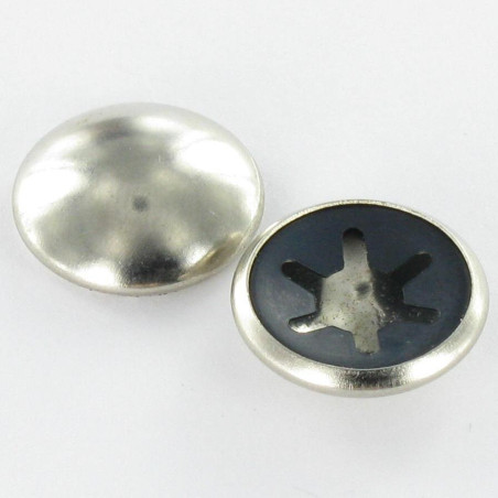 1 x Anello Di Sicurezza Starlock 4 tappo di 12 Acciaio Nichel