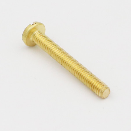 1 x Vite Per Metalli Ottone Testa Cilindrica Larga Con Intaglio M3X10 microviti
