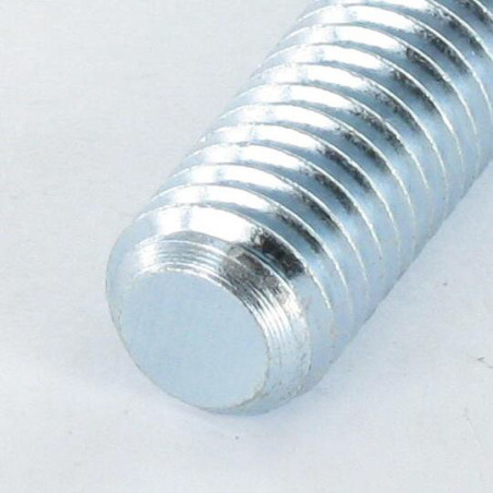 1 x Vite Per Metalli Senza Testa Con Intaglio M6X10 Punta Piatta Zincate