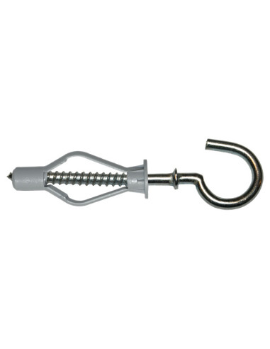 1 x Tassello Nylon 8X40 Con Gancio Con Flangia...