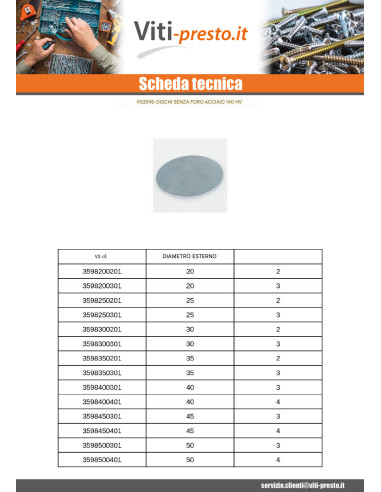 1 x Rondella/Disco senza foro 90X3 Acciaio Grezzo