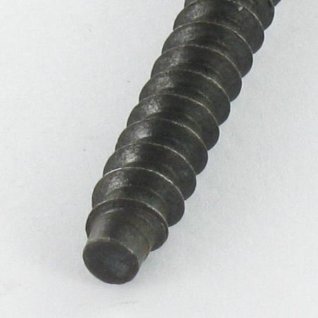 1 x Vite Autoperforante Confirmat Testa Forata Esagono Incassato 7X40 SS Dentellato Acciaio Zincato Nero
