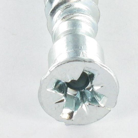 1 x Vite Autoperforante Confirmat Testa Forata Pozi PZ6 7X50 Dentellato Zincate con