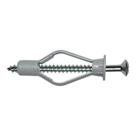 1 x Tassello Nylon 8X40 Con Viti Per Legno Testa Forata 4X45