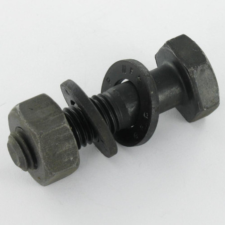 25 x Bullone (Venduto Con Dado) Elevata Resistenza M20X80 2 Rondella Classe 8.8 Acciaio Grezzo