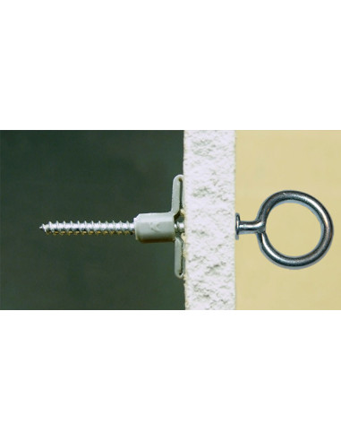 1 x Tassello Nylon 8X40 Con Golfare A Vite Con...
