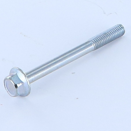 1 x Gambo Del Bullone Parzialmente Filettato Testa Esagonale M5X50 Filettata Su 16 Flangia Dentellata Classe 6.8 Zincate