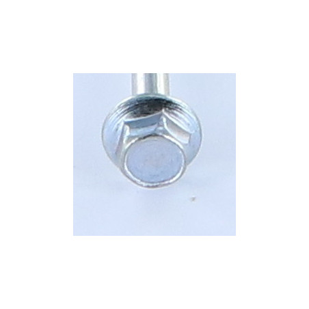 1 x Gambo Del Bullone Parzialmente Filettato Testa Esagonale M5X50 Filettata Su 16 Flangia Dentellata Classe 6.8 Zincate