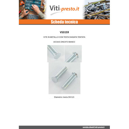 1 x Vite Per Metalli Testa Forata Dentellato M6X15 Diametro Della Testa: 8.5 Zincate