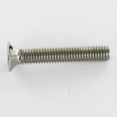 1 x Vite Per Metalli Ottone Cromato Testa Forata Con Intaglio M5X10