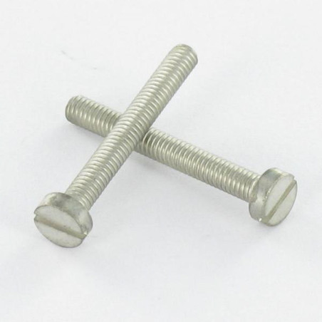 1 x Vite Per Metalli Ottone Vulcanizzato Testa Cilindrica Larga Con Intaglio M2.5X4 microviti