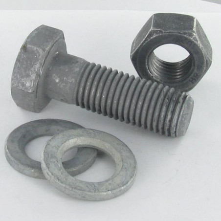 10 x Bullone (Venduto Con Dado) Elevata Resistenza M24X110 2 Rondella Classe 10.9 Elevata Resistenza Alla Corrosione