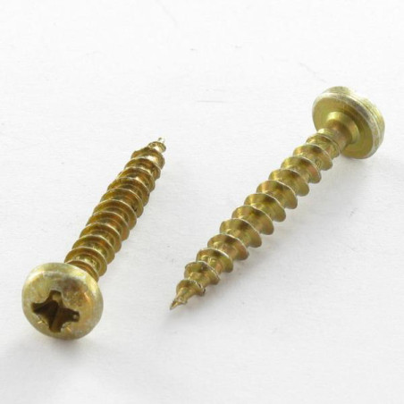 1 x Vite Per Legno E Truciolato3 Testa Poelier Pozy 3,5X25 Bicromato