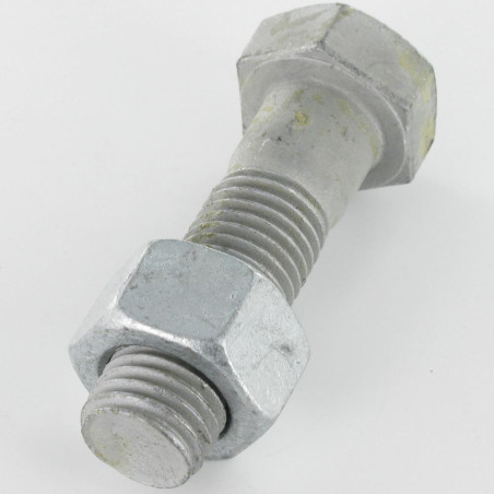 50 x Bullone (Venduto Con Dado) Testa Esagonale M14X60 Classe 8.8 SB Elevata Resistenza Alla Corrosione Acciaio Zincato A