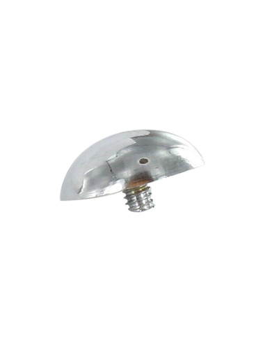 1 x Copritesta Tondo Ottone Cromato Diametro 15...