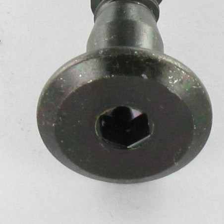 1 x Vite Autoperforante Confirmat Testa Poelier Larga Esagono Incassato 7X70 Acciaio Zincato Nero