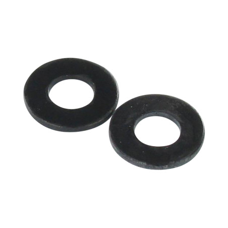 1 x Rondella Piatta M3X8X0.8 M Acciaio Zincato Nero