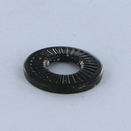1 x Rondelle Di Contatto M4X10X0.9 Acciaio Zincato Nero Serie M (Medium)