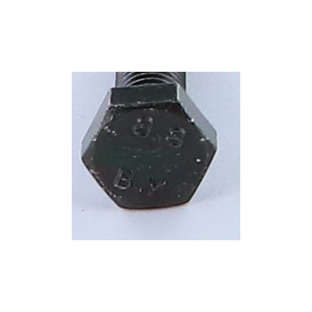 1 x Vite Per Metalli Testa Esagonale M6X30 Classe 8.8 Acciaio Zincato Nero