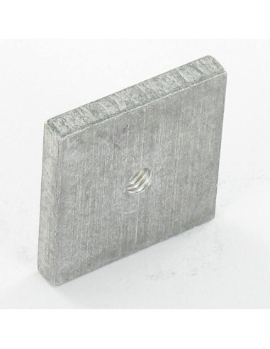 1 x Dado Quadrato M4 24X24X4 Alluminio