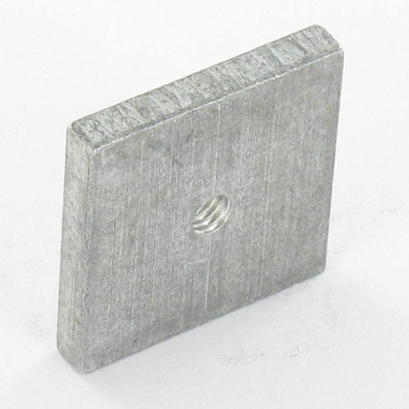 1 x Dado Quadrato M4 24X24X4 Alluminio