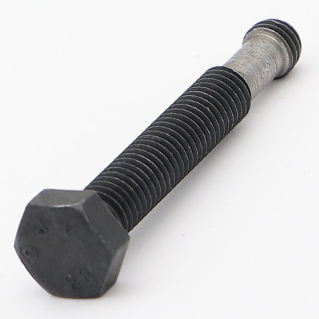 1 x Vite Per Metalli Testa Esagonale M8X55 Classe 8.8 con Gola Acciaio Zincato Nero