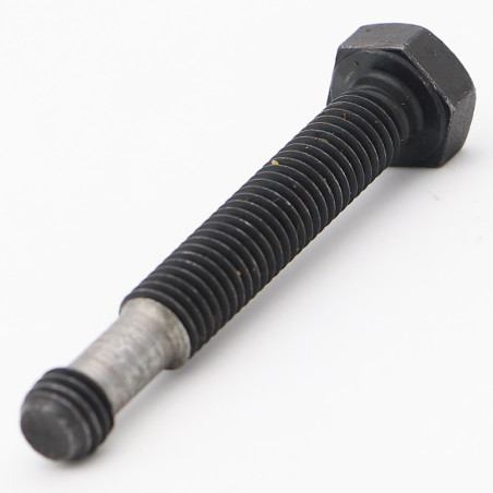 1 x Vite Per Metalli Testa Esagonale M8X55 Classe 8.8 con Gola Acciaio Zincato Nero