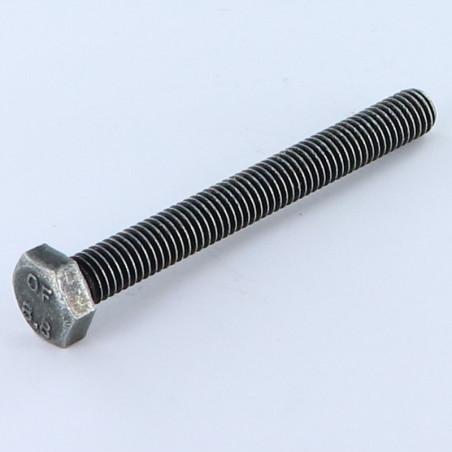 1 x Vite Per Metalli Testa Esagonale M8X70 Classe 8.8 Acciaio Zincato Nero
