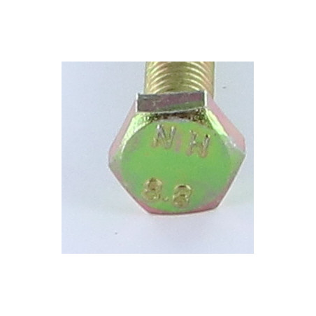 1 x Vite Per Metalli Testa Esagonale M8X100 Classe 8.8 Bicromato