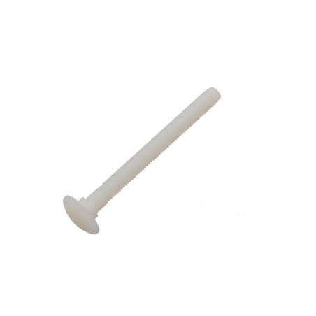 1 x Bulloni a Testa Tonda Collo Quadro M6X12 naturale nylon