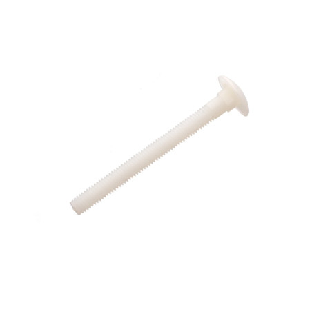 1 x Bulloni a Testa Tonda Collo Quadro M8X16 naturale nylon
