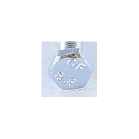 1 x Vite Per Metalli Testa Esagonale M10X60 Classe 8.8 Zincate
