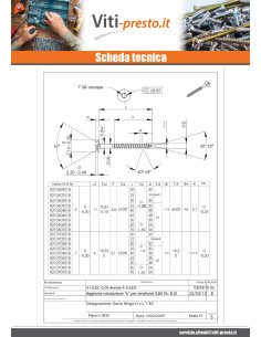 Vite Bandella 7X45 Filettata Su 38 T30 Acciaio Inox A2... 2