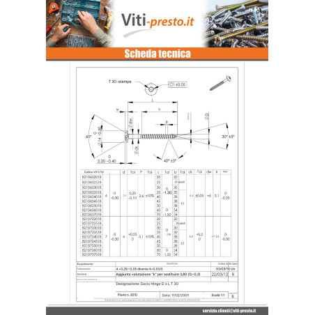 1 x Vite Bandella 7X50 Filettata Su 38 T30 Acciaio Inox A2 Ral9016 Bianco Traffico 80% BRILLANTE